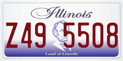 IL license plate Z495508