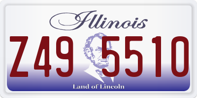 IL license plate Z495510