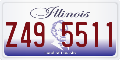 IL license plate Z495511