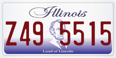 IL license plate Z495515