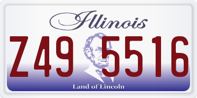 IL license plate Z495516