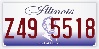 IL license plate Z495518