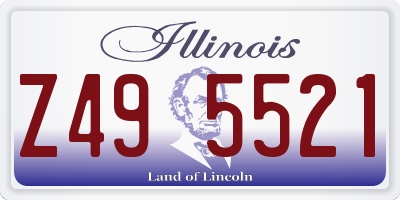 IL license plate Z495521