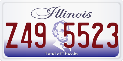 IL license plate Z495523