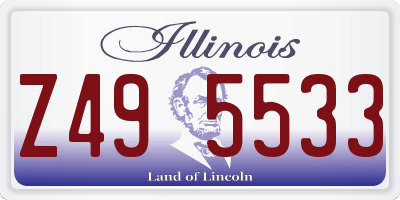 IL license plate Z495533