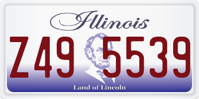 IL license plate Z495539