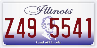 IL license plate Z495541