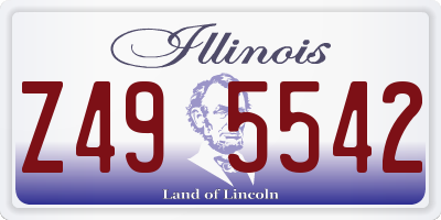 IL license plate Z495542