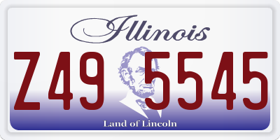 IL license plate Z495545