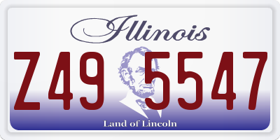 IL license plate Z495547