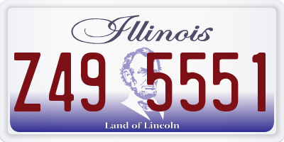 IL license plate Z495551