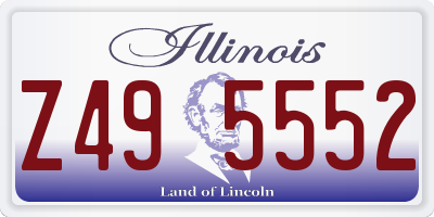 IL license plate Z495552