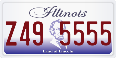 IL license plate Z495555