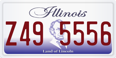 IL license plate Z495556