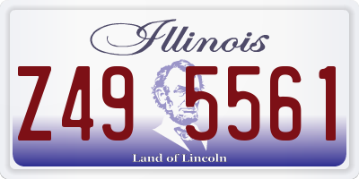 IL license plate Z495561
