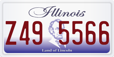 IL license plate Z495566