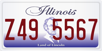 IL license plate Z495567