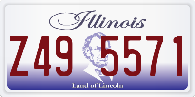 IL license plate Z495571