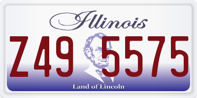 IL license plate Z495575