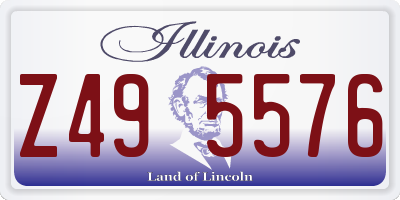 IL license plate Z495576