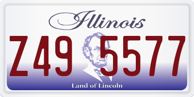 IL license plate Z495577