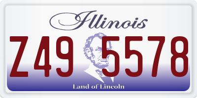 IL license plate Z495578