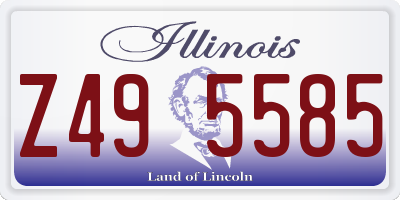 IL license plate Z495585