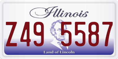 IL license plate Z495587