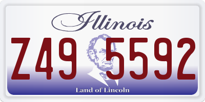 IL license plate Z495592