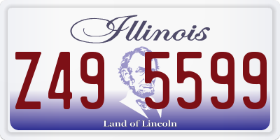 IL license plate Z495599