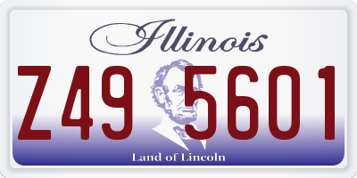 IL license plate Z495601