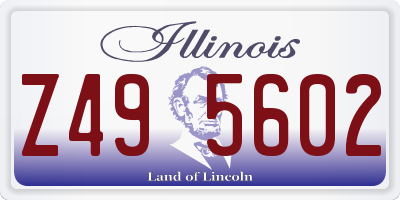 IL license plate Z495602