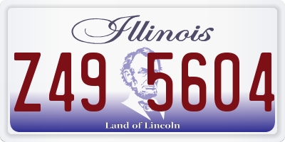 IL license plate Z495604