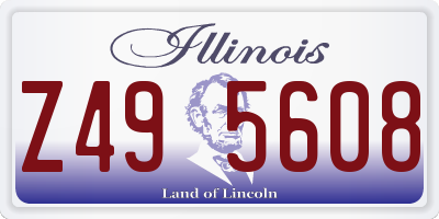 IL license plate Z495608