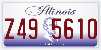 IL license plate Z495610