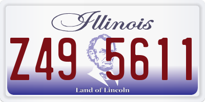 IL license plate Z495611