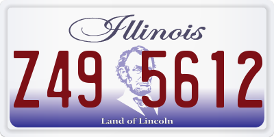 IL license plate Z495612