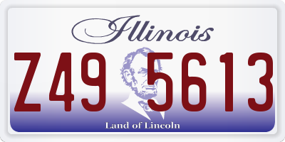 IL license plate Z495613