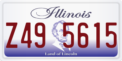 IL license plate Z495615