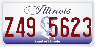 IL license plate Z495623