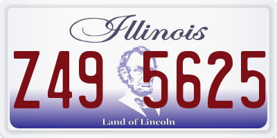 IL license plate Z495625