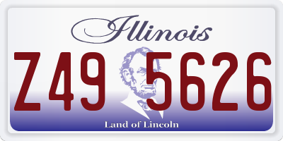 IL license plate Z495626