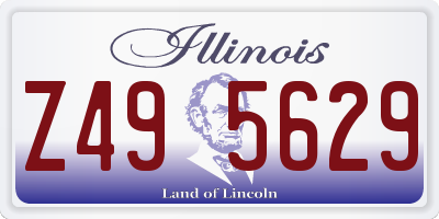 IL license plate Z495629