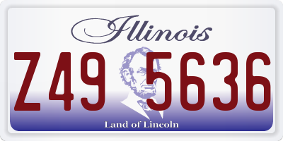 IL license plate Z495636