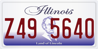 IL license plate Z495640