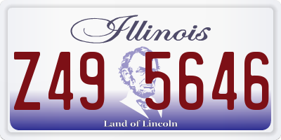 IL license plate Z495646