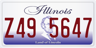IL license plate Z495647