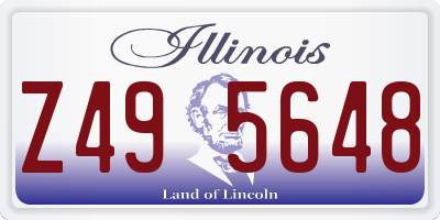 IL license plate Z495648