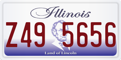 IL license plate Z495656