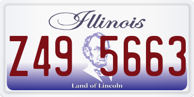 IL license plate Z495663
